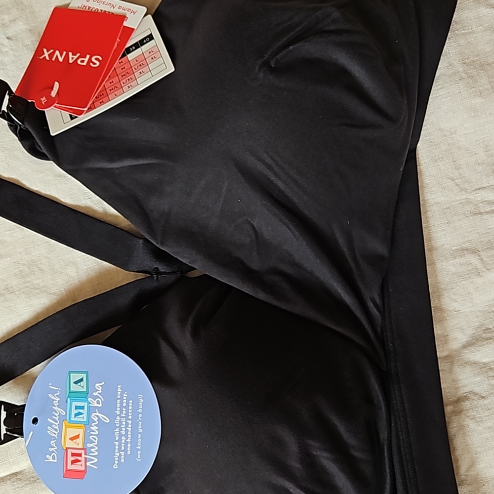 Spanx black brallelujah nursing bra size Xlarge mama nursing bra - Picture 8 of 16